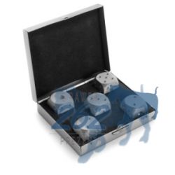 Metalowe kości 5 sztuk do gry w pudełku