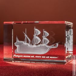 Żaglowiec 3D z dedykacją