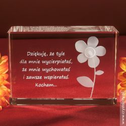 Kwiatek polny 3D z dedykacją