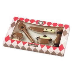 Czekoladowe przybory kuchenne
