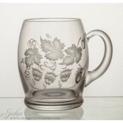 Kufel do piwa grawerowany kryształ 