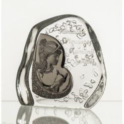 Kryształowa pamiątka Pierwszej Komunii