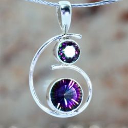 Srebrna zawieszka Mistyczny Topaz