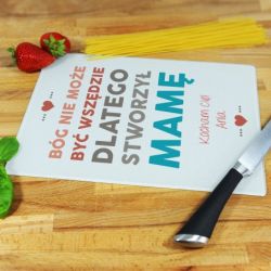 Szklana deska do krojenia z nadrukiem