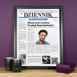 Obramowana Okładka Gazety - Supertata