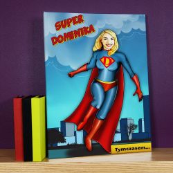 Super Kobieta - obraz na płótnie