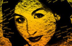 Zdjęcie w postaci słów - Gold On Black